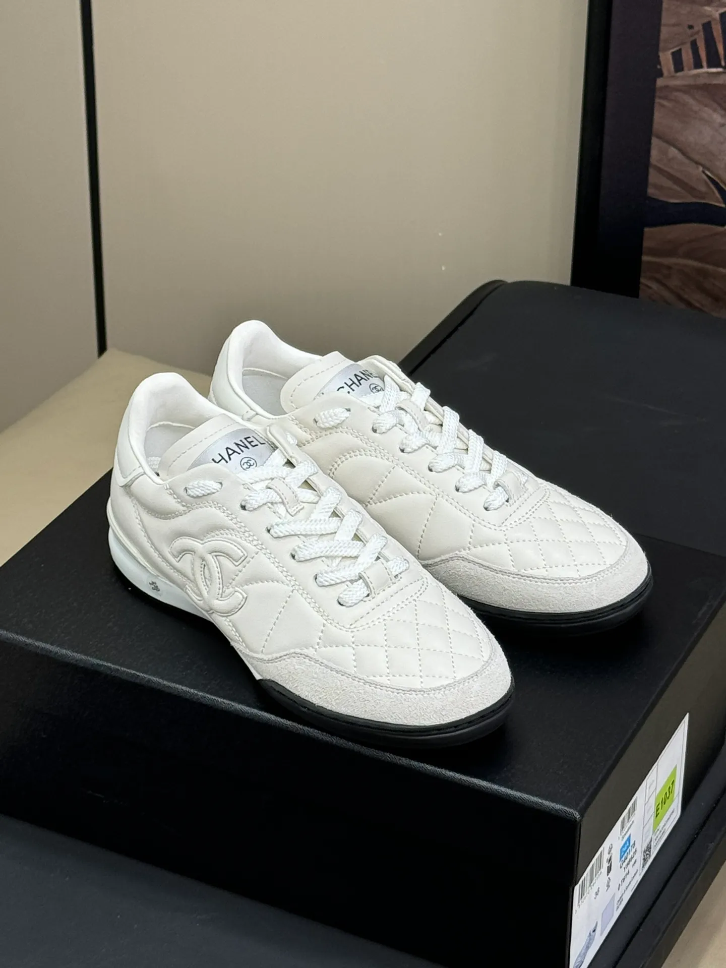👟👟Ex-factory price 520🌞🌞Women's shoes, women's chanel 24b sneakers, new products, 24 autumn and winter sneakers, the third generation of sneakers, lambskin material, classic rhombus elements, extremely easy to wear, full of fashionability💯High-quality goods, size 35-41